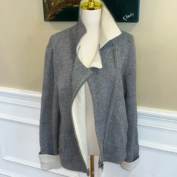 Anthro Asymmetrical Moto Jacket - Picture 5 of 9